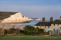 Seven Sisters, chalk cliffs in the English Channel ; Sussex, Angleterre — Photo de stock