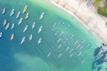 Drohnenaufnahme des Papuma-Strandes in Ostjava; Ostjava, Indonesien — Stockfoto