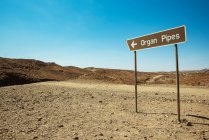 Organ Pipes, formazioni laviche ricche di ferro, Damaraland; Regione del Kunene, Namibia — Foto stock