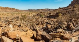 Twyfelfontein, eine alte Felsgravurstätte im Damaraland; Kunene-Region, Namibia — Stockfoto