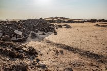 Місячний ландшафт біля Мертвого моря, Скелетонське узбережжя, Національний парк Дороб; Намібія — стокове фото