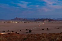 Vista panorâmica da paisagem morta do deserto da Namíbia; Namíbia — Fotografia de Stock
