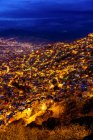Ночь над Ла-Пасом, Ла-Пас, Педро Доминго Мурильо, Боливия — стоковое фото