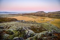 Robusto paesaggio vulcanico nel sud dell'Islanda; Grimsnes- og Grafningshreppur, Regione meridionale, Islanda — Foto stock