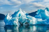 Glacial ice formations along the coast of Greenland; Sermersooq, Greenland — Stock Photo