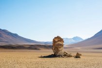 Formação rochosa única no altiplano boliviano; Potosi, Bolívia — Fotografia de Stock