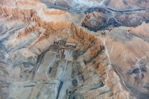 Aerial view of the Temple of Hatshepsut at Deir al-Bahri in the Valley of the Kings, near Luxor; Egypt — Stock Photo