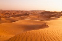 Sand Dunes Landscape; Liwa Oasis, Abu Dhabi, United Arab Emirates — стокове фото