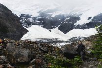 Ghiacciaio Francese Nella Valle Francese, Parco Nazionale Torres Del Paine; Torres Del Paine, Regione Magallanes E Antartica Chilena, Cile — Foto stock