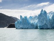 Glacier Grey et lac Grey, parc national de Torres Del Paine ; région de Torres Del Paine, Magallanes et Xotica Chilena, Chili — Photo de stock