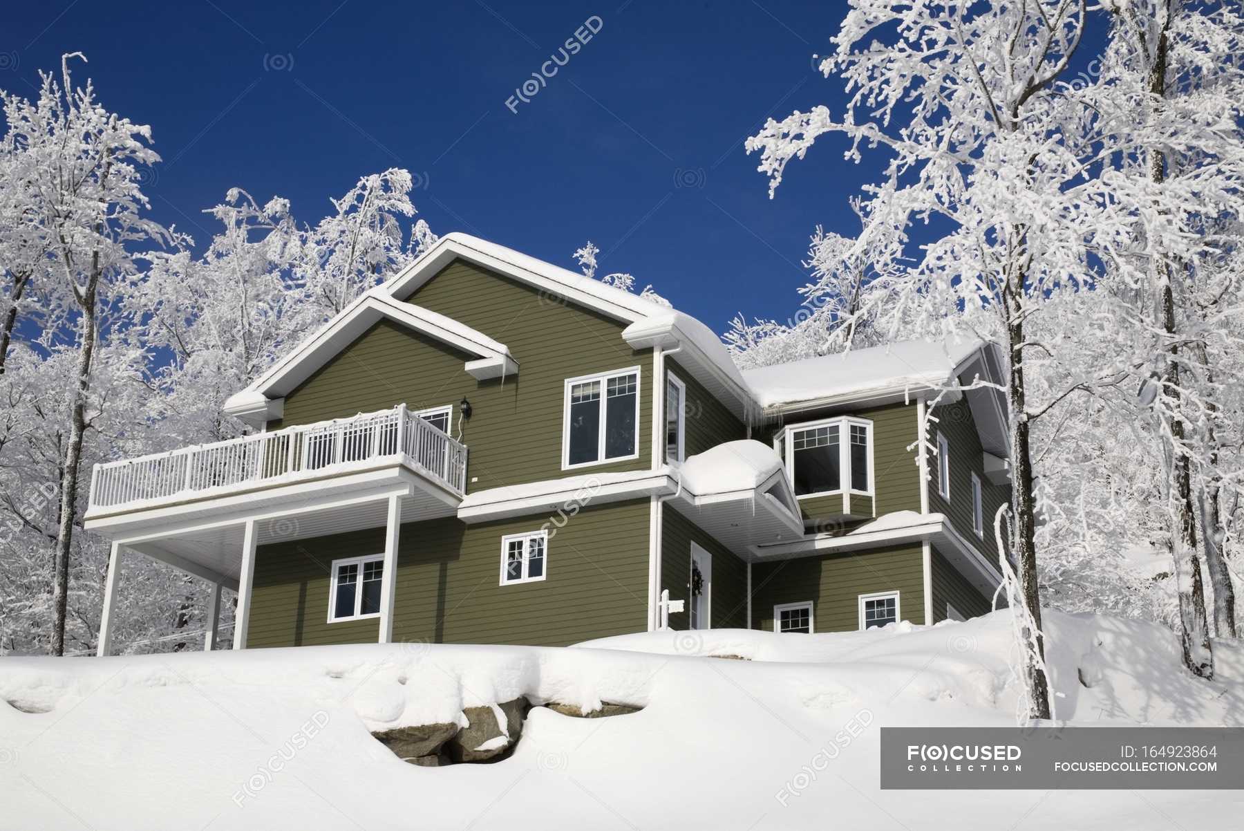 House Covered In Snow — world, walls - Stock Photo | #164923864