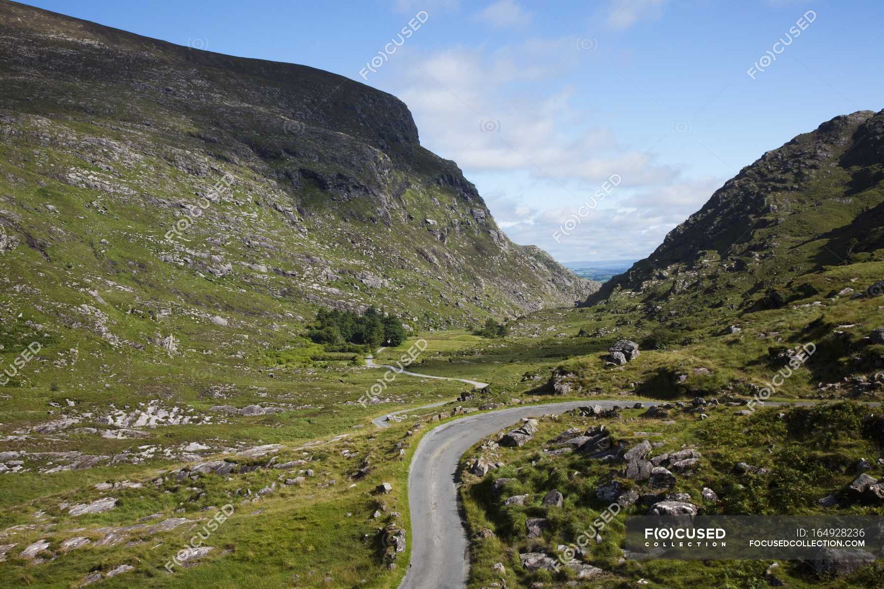 Road Through Mountain Pass Surface Nature Stock Photo 164928236   Focused 164928236 Stock Photo Road Through Mountain Pass 