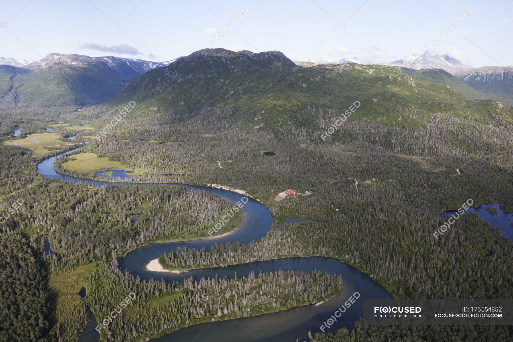 Iliamna River In Lake And Peninsula Borough; Alaska, United States Of ...