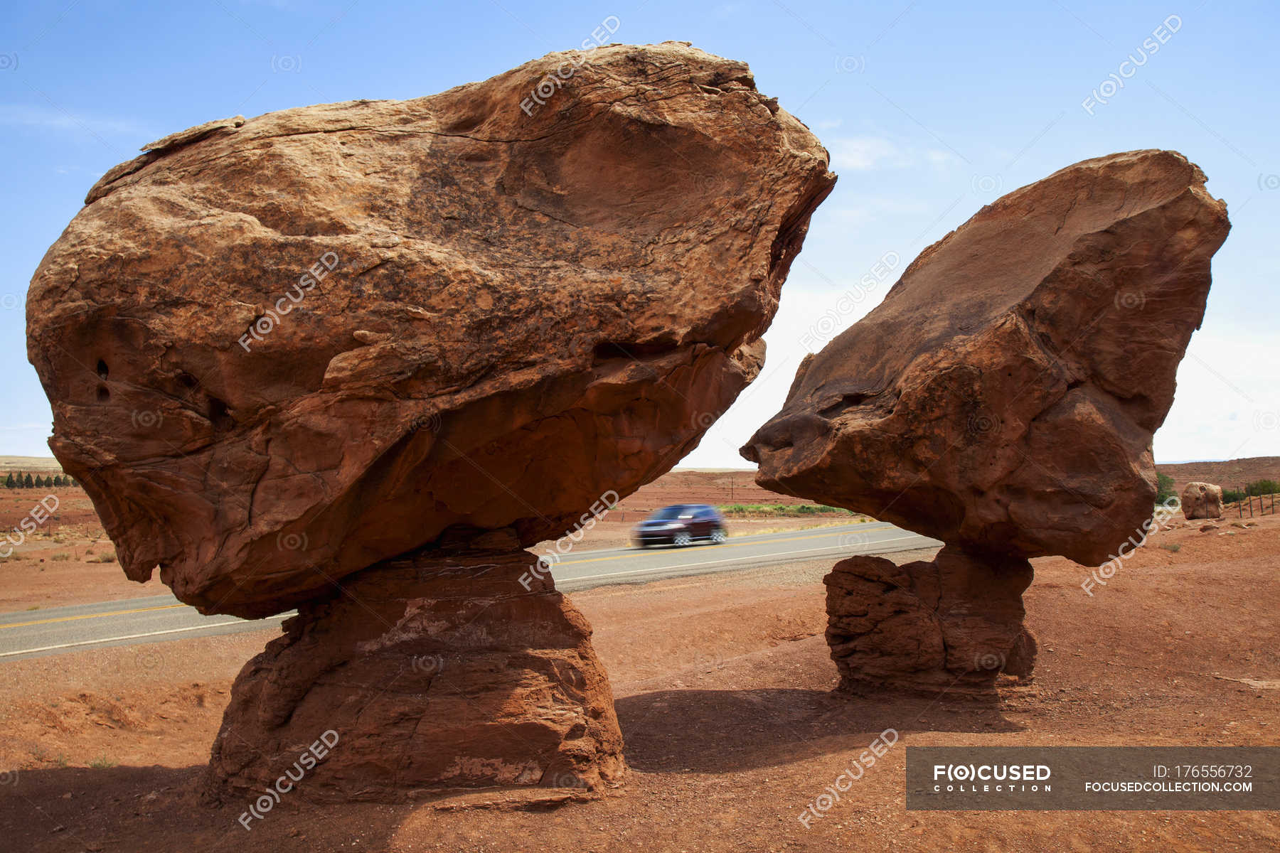 Geological Formation Known As 'balancing Rocks' Located Near Lee's ...