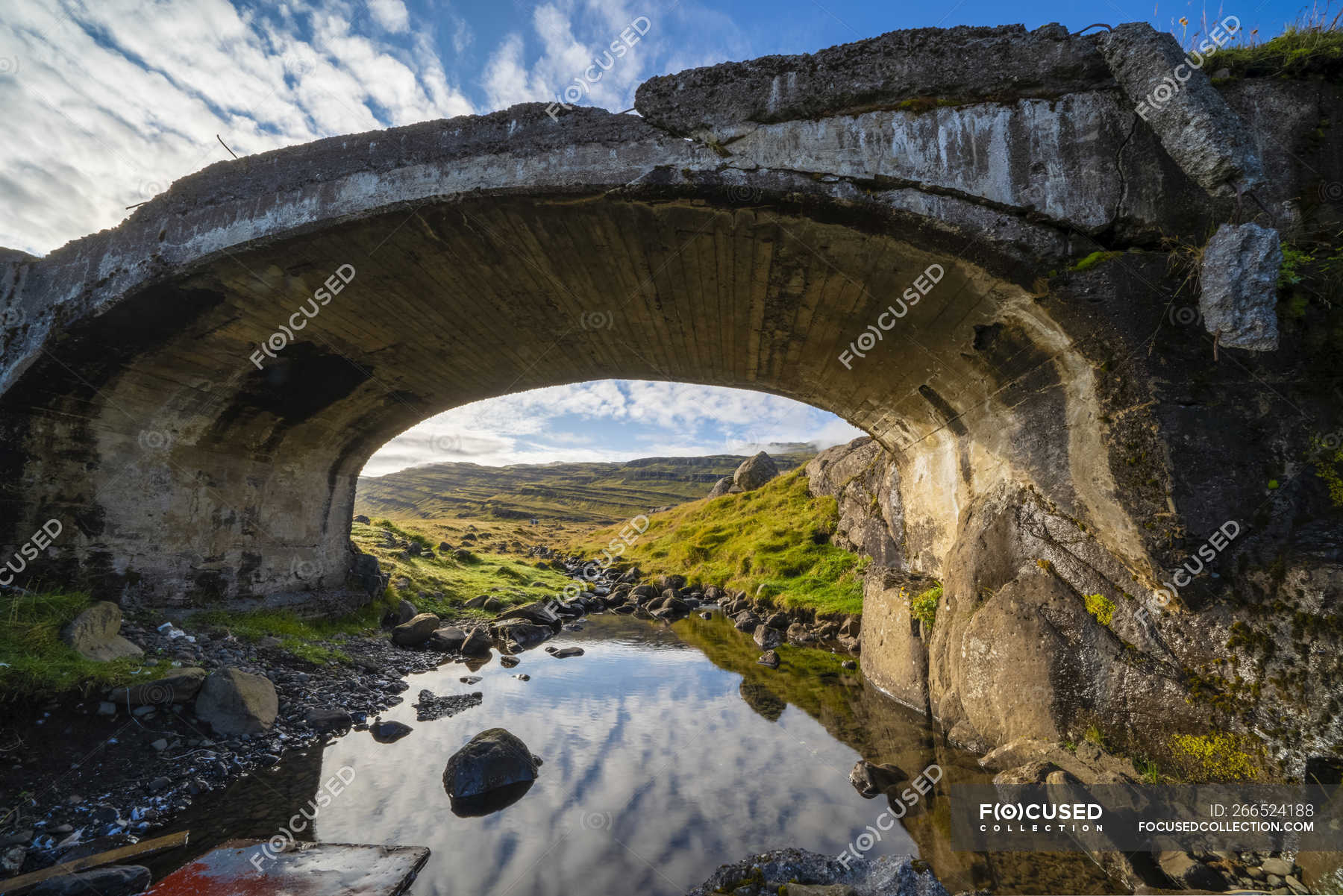 Regeneration tempo Stolpe Old bridge along the East coast of Iceland; East Fjords, Iceland — tourism,  building - Stock Photo | #266524188