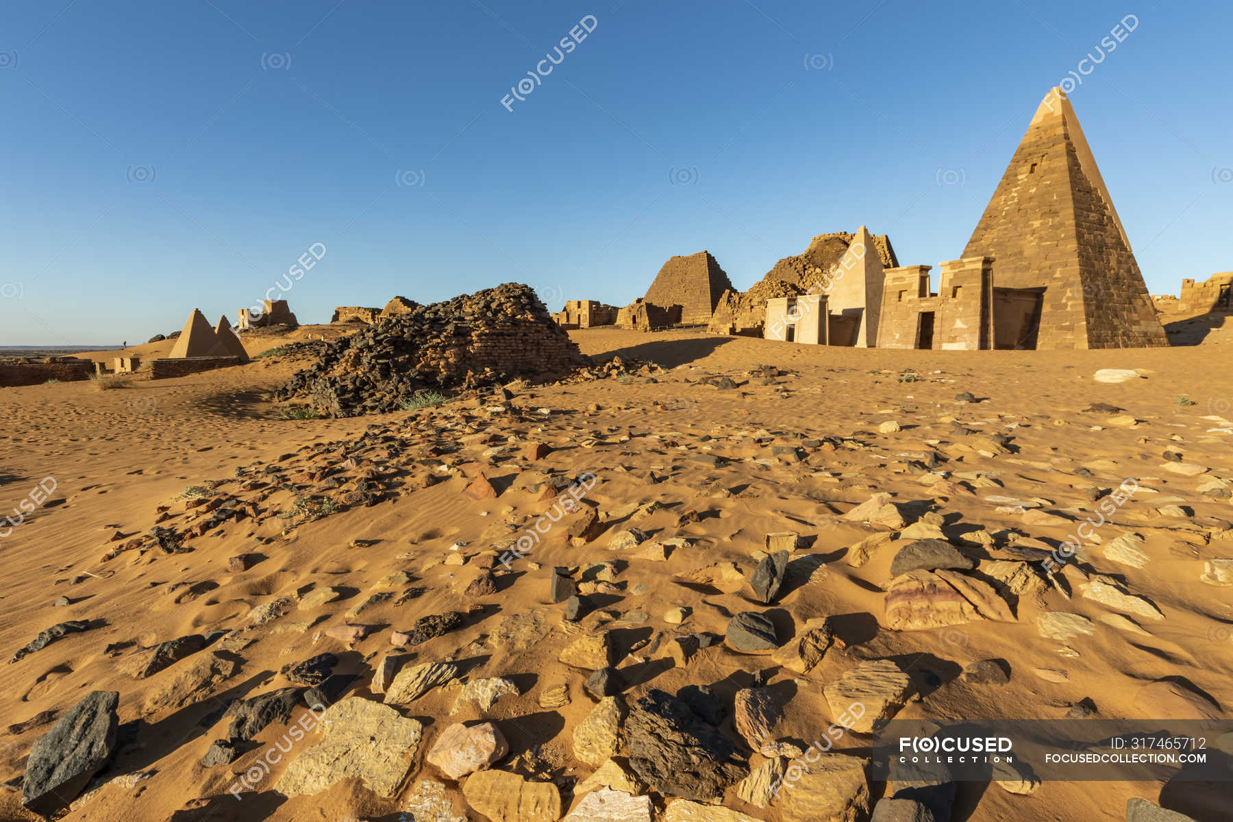 Pyramids in the Northern Cemetery at Begarawiyah, containing 41 royal