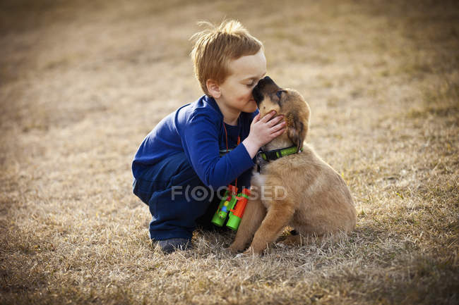 Boy Shows Affection — Stock Photo
