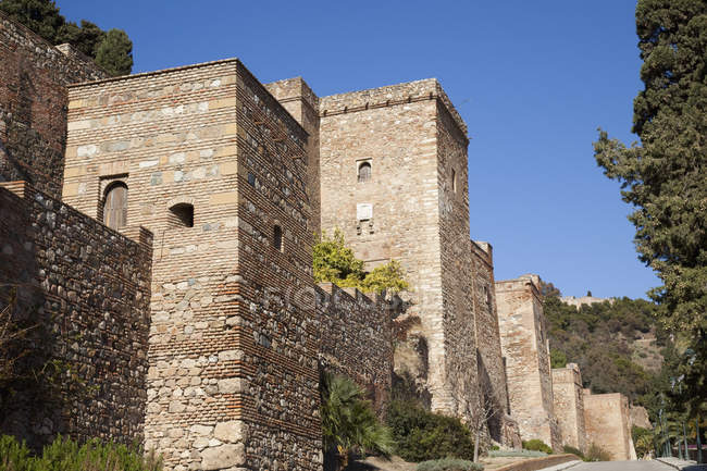 Alcazaba ; Malaga andalousie espagne — Photo de stock