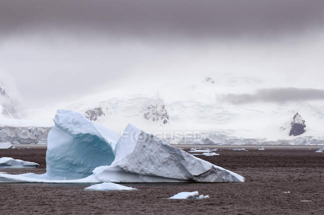 Айсберг на землю; Антарктида — стокове фото