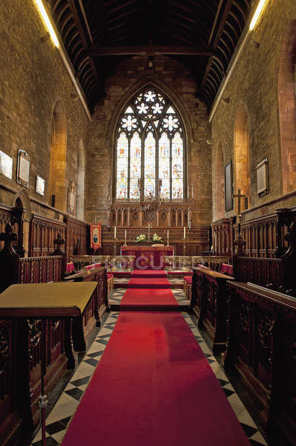 Intérieur de l'église en Angleterre — Photo de stock
