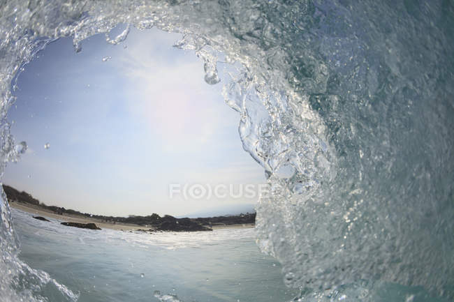 Fisheye view wave — Stock Photo