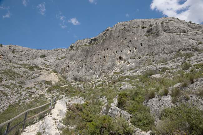 Les grottes mauresques ; Bocairent — Photo de stock