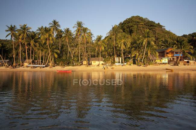 Village tropical de Corong Corong — Photo de stock