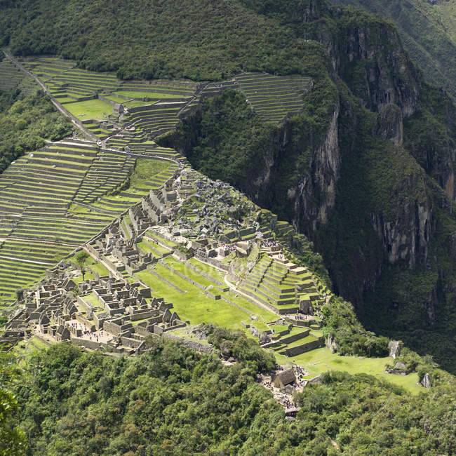 Historische verlorene Stadt inca machu picchu — Stockfoto