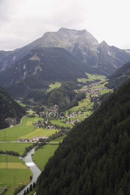 View Of Town From A Mountain — Stock Photo