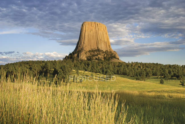 Devils Tower National Monument At Sunset — Stock Photo