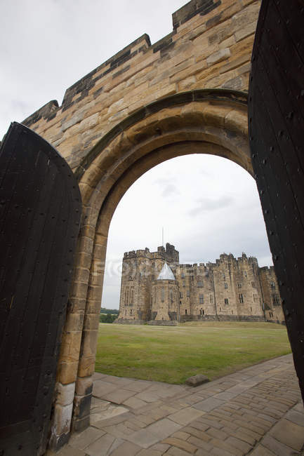 O Castelo de Alnwick — Fotografia de Stock
