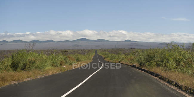 Autostrada sull'isola di Santa Cruz — Foto stock