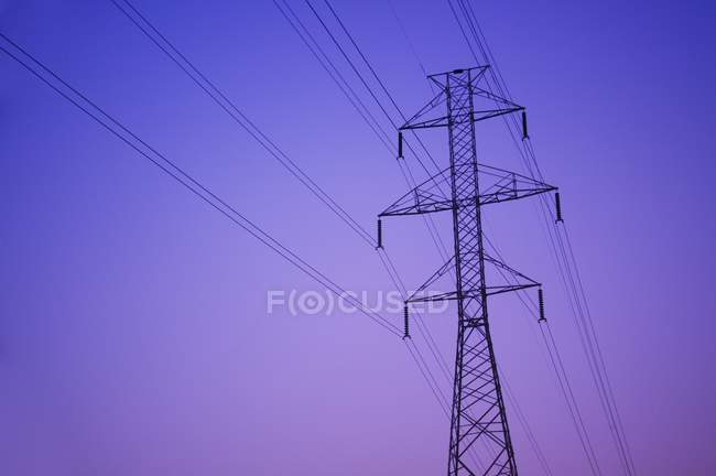 Electricity Pylon outdoors — Stock Photo