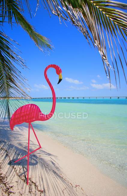 Dekoration aus rosa Flamingo — Stockfoto