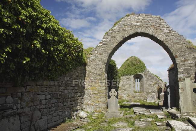 Rovine della chiesa di Kilmacreehy — Foto stock