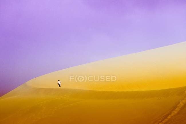 Duna de areia na China — Fotografia de Stock