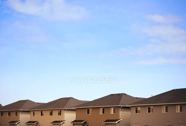 Row Of Roofs against sky — Stock Photo