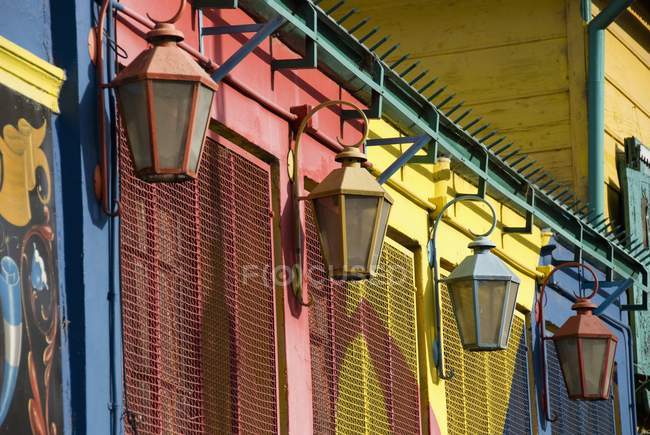 Parede colorida em La Boca — Fotografia de Stock