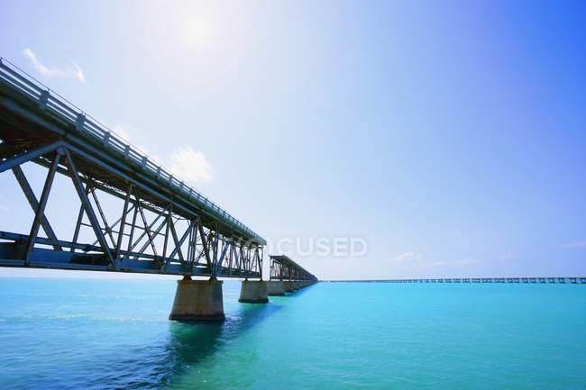Low angel view of Unfinished Bridge — Stock Photo