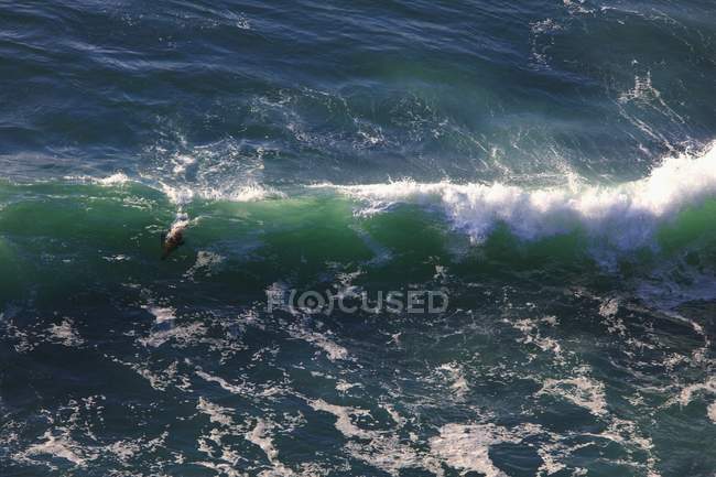 Входящие волны вдоль побережья — стоковое фото