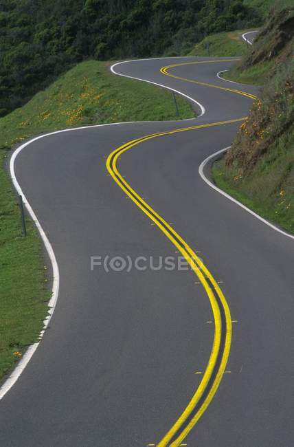 Abrir curva Estrada — Fotografia de Stock