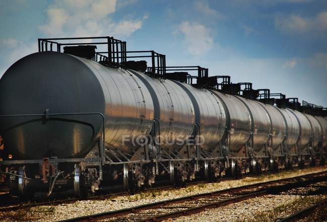 Trasporto di merci su ferrovia — Foto stock