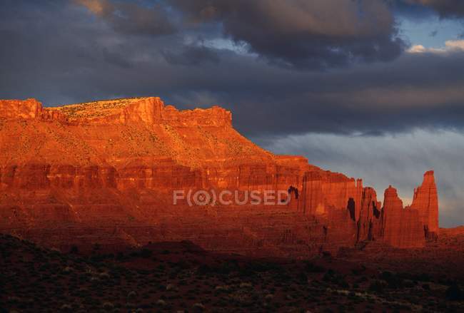 Fisher Towers and rock fromations — Stock Photo