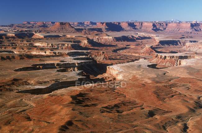 Plateau rocheux et cratères — Photo de stock