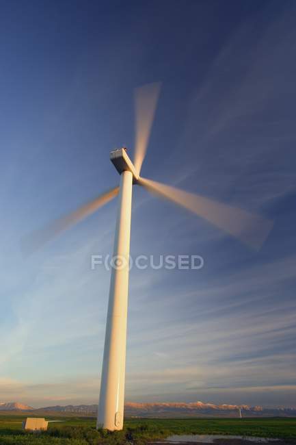 Ветряная турбина Южная Альберта Канада — стоковое фото