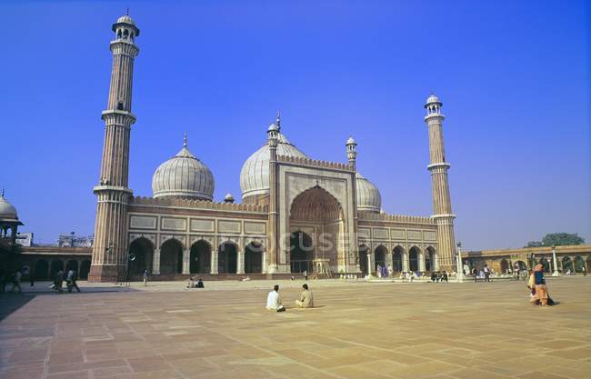 Джама Масджид мечеть — стокове фото