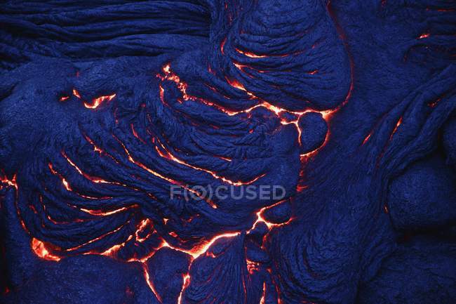 Caldo lava va giù — Foto stock