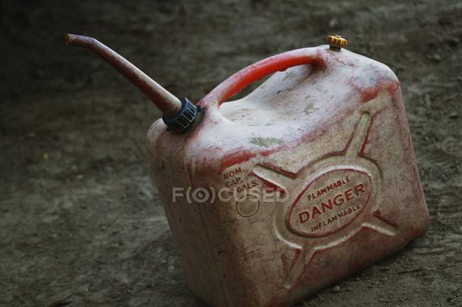 Container For Gas On Road — Stock Photo