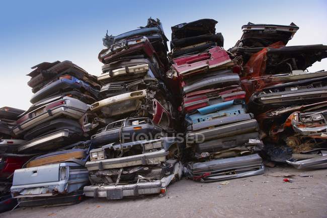 Autowrack zerquetscht — Stockfoto