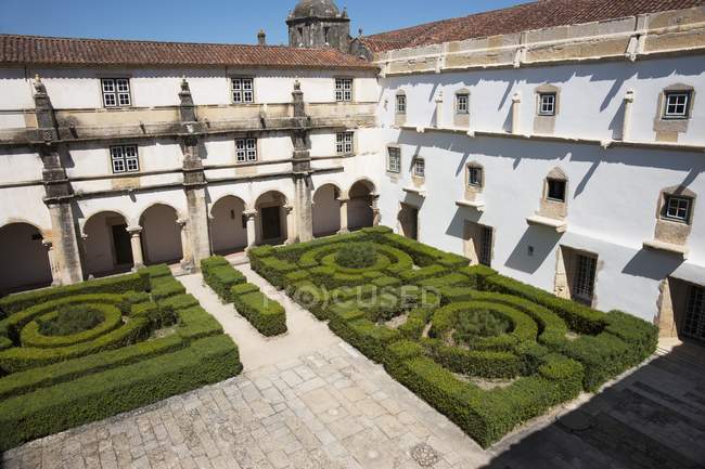 Cloisters In The Convent Of The Order Of Christ — Stock Photo